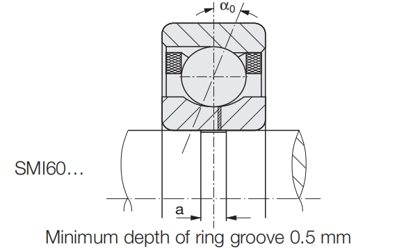 角接觸球軸承，品牌：GMN，尺寸圖3