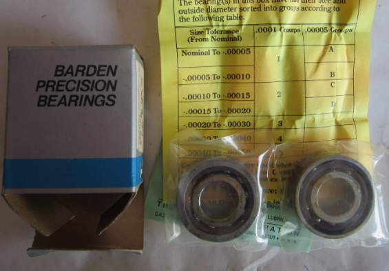 角接觸球軸承，品牌：BARDEN，示例圖片533